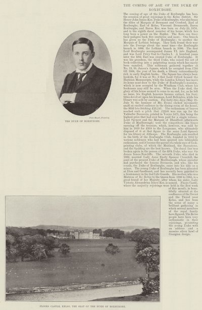 La majorité du duc de Roxburghe - English Photographer