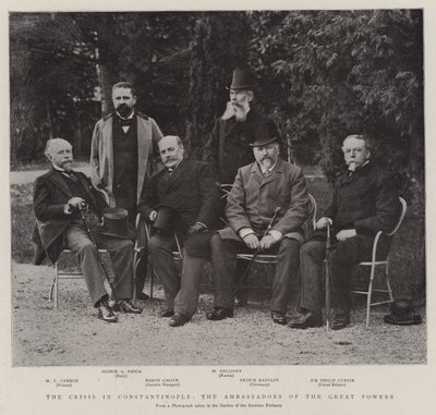 La crise à Constantinople, les ambassadeurs des grandes puissances - English Photographer
