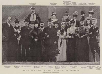La tournée du tsar, un groupe royal à Copenhague - English Photographer