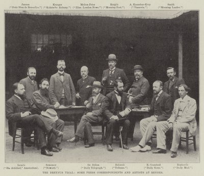 Le procès Dreyfus, quelques correspondants de presse et artistes à Rennes - English Photographer