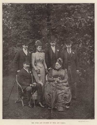 Le duc et la duchesse de Teck et leur famille - English Photographer