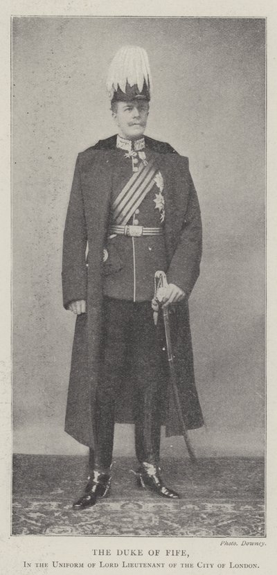 Le Duc de Fife, en uniforme de Lord Lieutenant de la ville de Londres - English Photographer