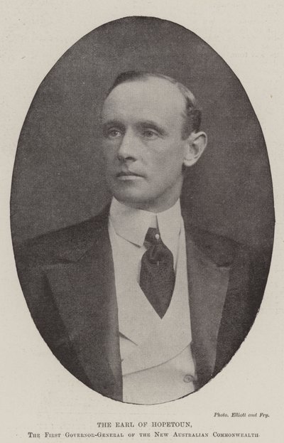 Le comte de Hopetoun, premier gouverneur général du nouveau Commonwealth australien - English Photographer