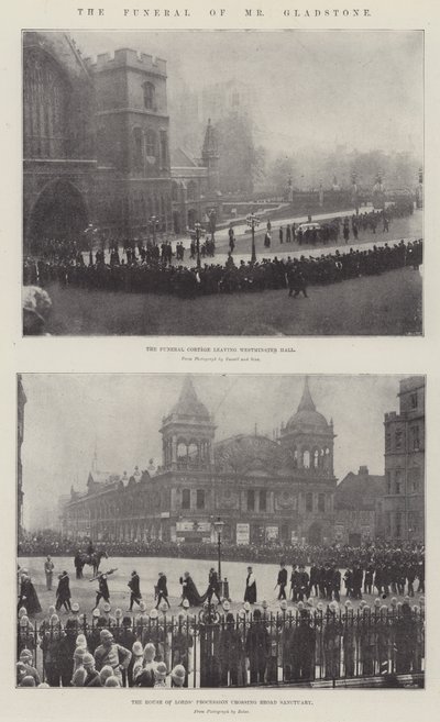 Les funérailles de M. Gladstone - English Photographer
