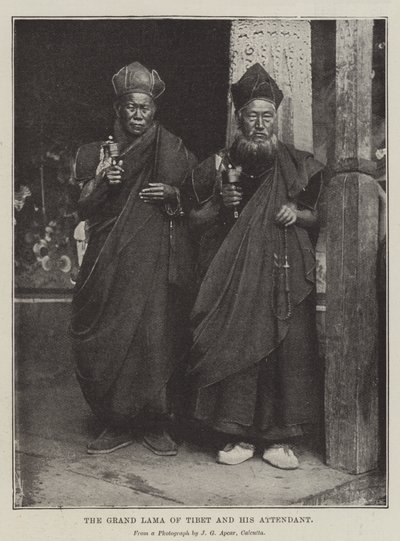 Le Grand Lama du Tibet et son assistant - English Photographer