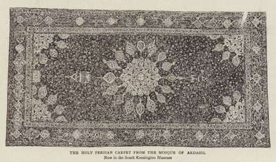 Le tapis persan sacré de la mosquée d