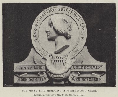 Le mémorial Jenny Lind à l