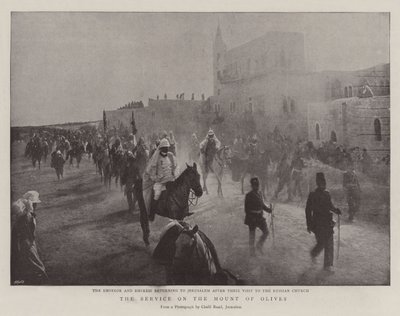 Le Kaiser en Terre Sainte, le service sur le Mont des Oliviers - English Photographer