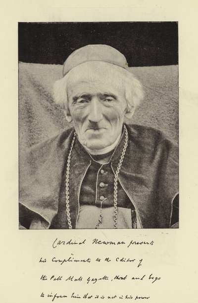 Feu le Cardinal Newman - English Photographer