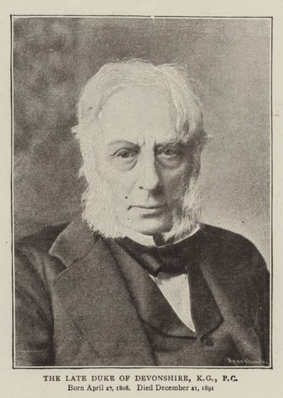Feu le duc de Devonshire, KG, PC - English Photographer