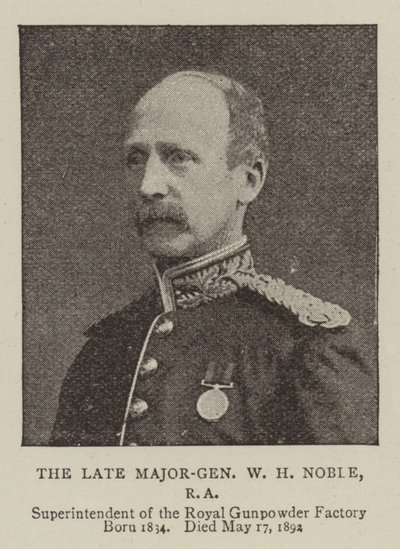 Le défunt Major-Général W H Noble, RA - English Photographer