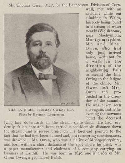 Feu M. Thomas Owen, MP - English Photographer