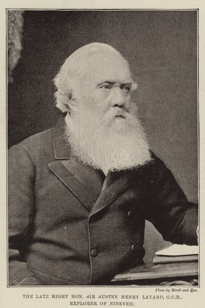 Feu le très honorable Sir Austen Henry Layard, GCB, explorateur de Ninive - English Photographer