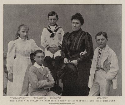 Le dernier portrait de la princesse Henry de Battenberg et de ses enfants - English Photographer