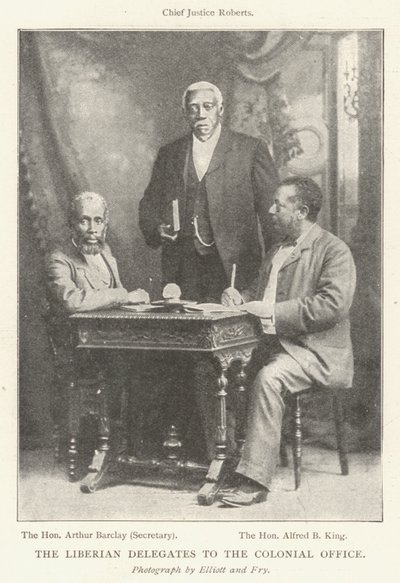 Les délégués libériens au Colonial Office - English Photographer