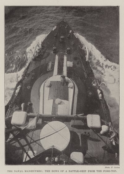 Les manœuvres navales, la proue d