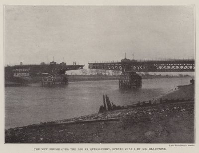 Le nouveau pont sur la Dee à Queensferry, ouvert le 2 juin par M. Gladstone - English Photographer