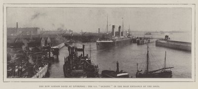Le nouveau bassin de Sandon à Liverpool, le SS Oceanic à l