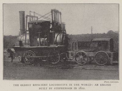 La locomotive la plus ancienne et la plus efficace au monde, une machine construite par Stephenson en 1822 - English Photographer