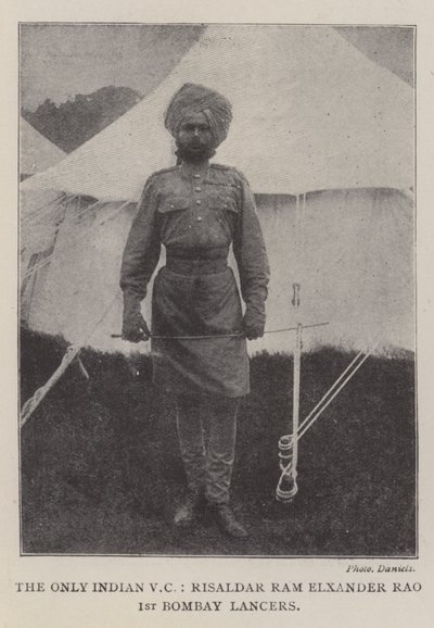 Le seul VC indien, Risaldar Ram Elxander Rao, 1er Bombay Lancers - English Photographer