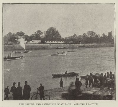 La course de bateaux Oxford et Cambridge, entraînement du matin - English Photographer