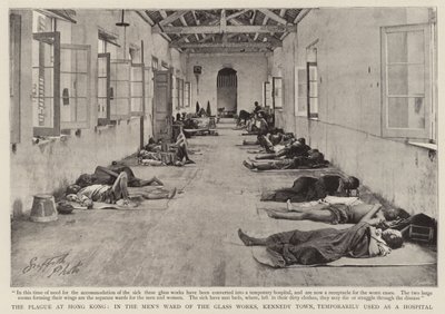 La Peste à Hong Kong, dans le Pavillon des Hommes des Verreries de Kennedy Town, Utilisé Temporairement comme Hôpital - English Photographer