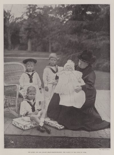 La reine et ses arrière-petits-enfants, la famille du duc d