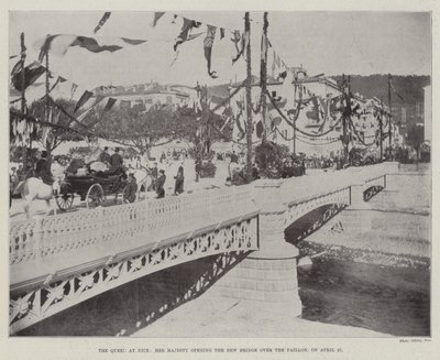 La reine à Nice, Sa Majesté inaugurant le nouveau pont sur le Paillon, le 27 avril - English Photographer