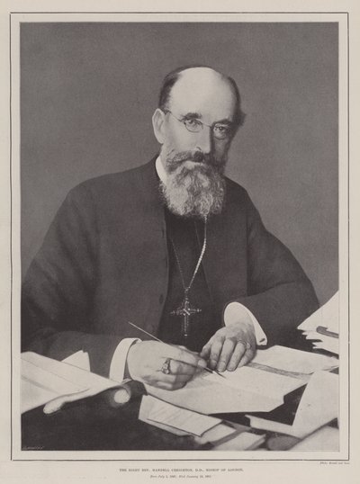 Le Très Révérend Mandell Creighton, DD, Évêque de Londres - English Photographer