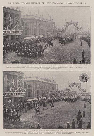Le progrès royal à travers la ville et le sud de Londres, 25 octobre - English Photographer