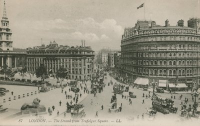 The Strand depuis Trafalgar Square, Londres - English Photographer