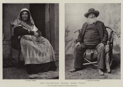 La crise du Transvaal, types boers - English Photographer
