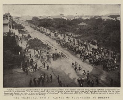 La crise du Transvaal, parade des volontaires à Durban - English Photographer