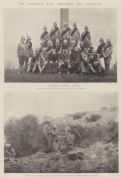 La guerre du Transvaal, ambulance et armements - English Photographer