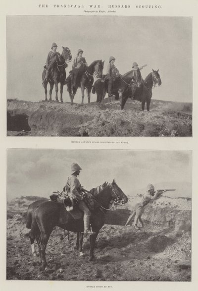 La guerre du Transvaal, hussards en reconnaissance - English Photographer