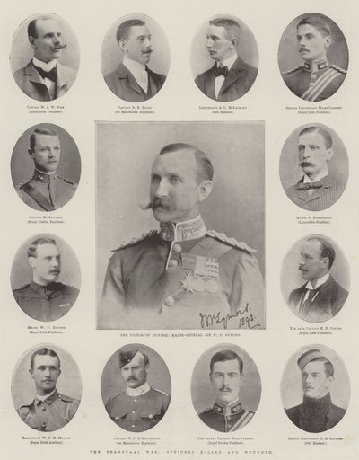 La guerre du Transvaal, officiers tués et blessés - English Photographer