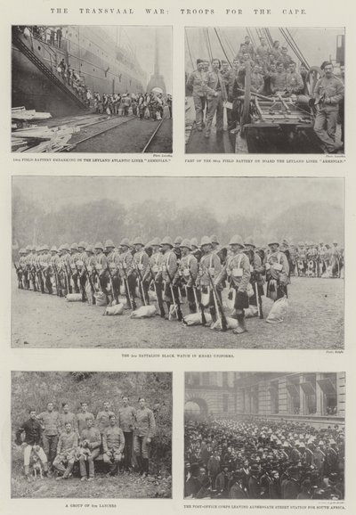 La guerre du Transvaal, troupes pour le Cap - English Photographer