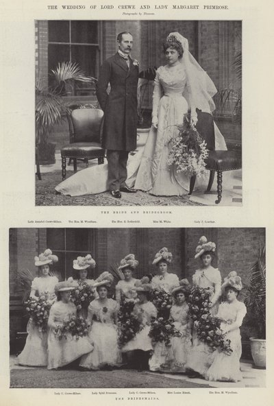 Le mariage de Lord Crewe et de Lady Margaret Primrose - English Photographer
