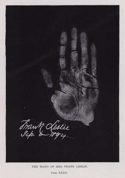 La main de Mme Frank Leslie - English Photographer