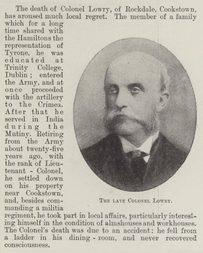 Feu Colonel Lowry - English Photographer