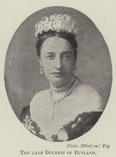 La défunte duchesse de Rutland - English Photographer