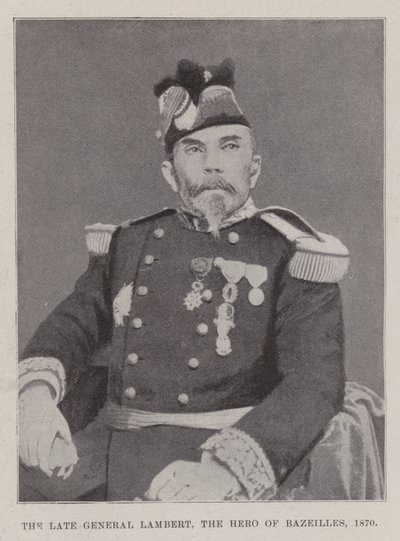 Feu Général Lambert, le Héros de Bazeilles, 1870 - English Photographer