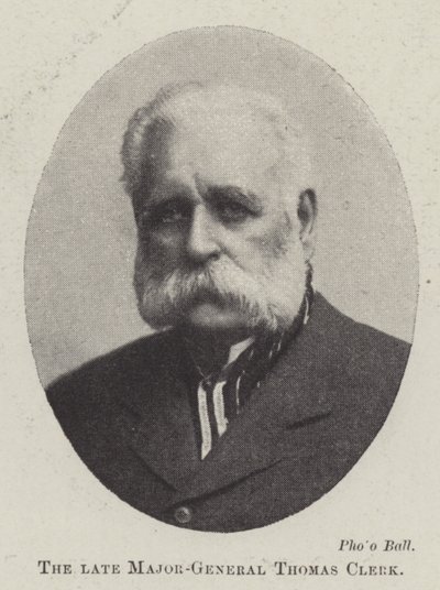 Le défunt major-général Thomas Clerk - English Photographer