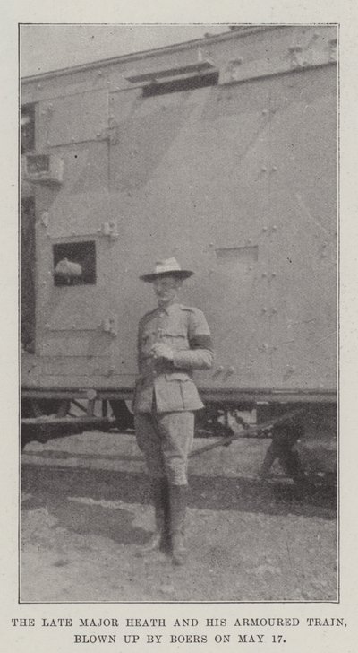 Feu le major Heath et son train blindé, détruit par les Boers le 17 mai - English Photographer