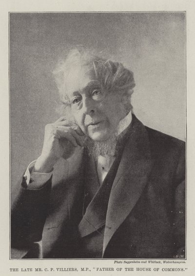 Feu M. C P Villiers, MP, père de la Chambre des communes - English Photographer