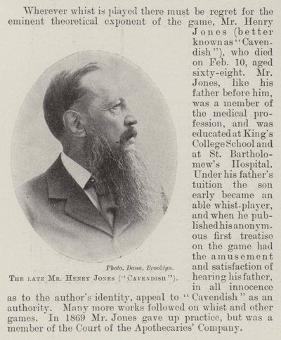 Feu M. Henry Jones (Cavendish) - English Photographer