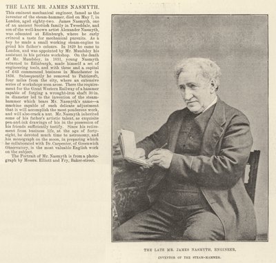 Feu M. James Nasmyth, ingénieur, inventeur du marteau-pilon - English Photographer