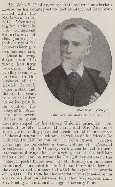 Feu M. John R Findlay - English Photographer