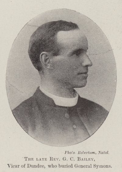 Feu révérend G C Bailey, vicaire de Dundee, qui a enterré le général Symons - English Photographer
