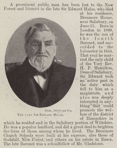 Feu Sir Edward Hulse - English Photographer